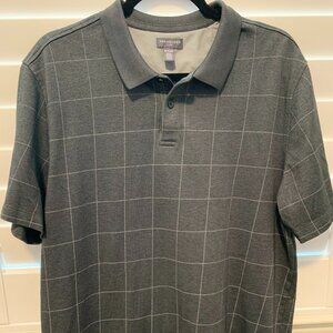 Van Heusen Flex XL Men's Polo in Charcoal with accents squares